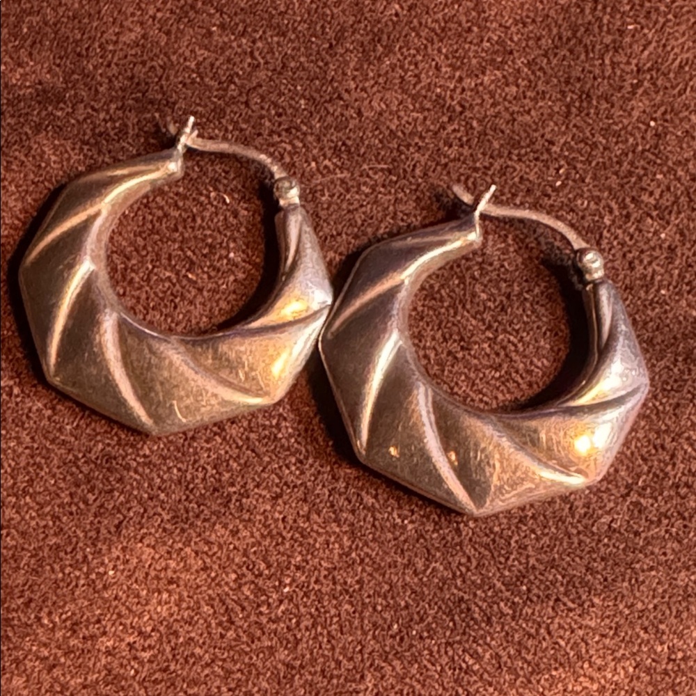 Silver PUFF 925 earrings 🐈‍⬛ - Picture 2 of 7